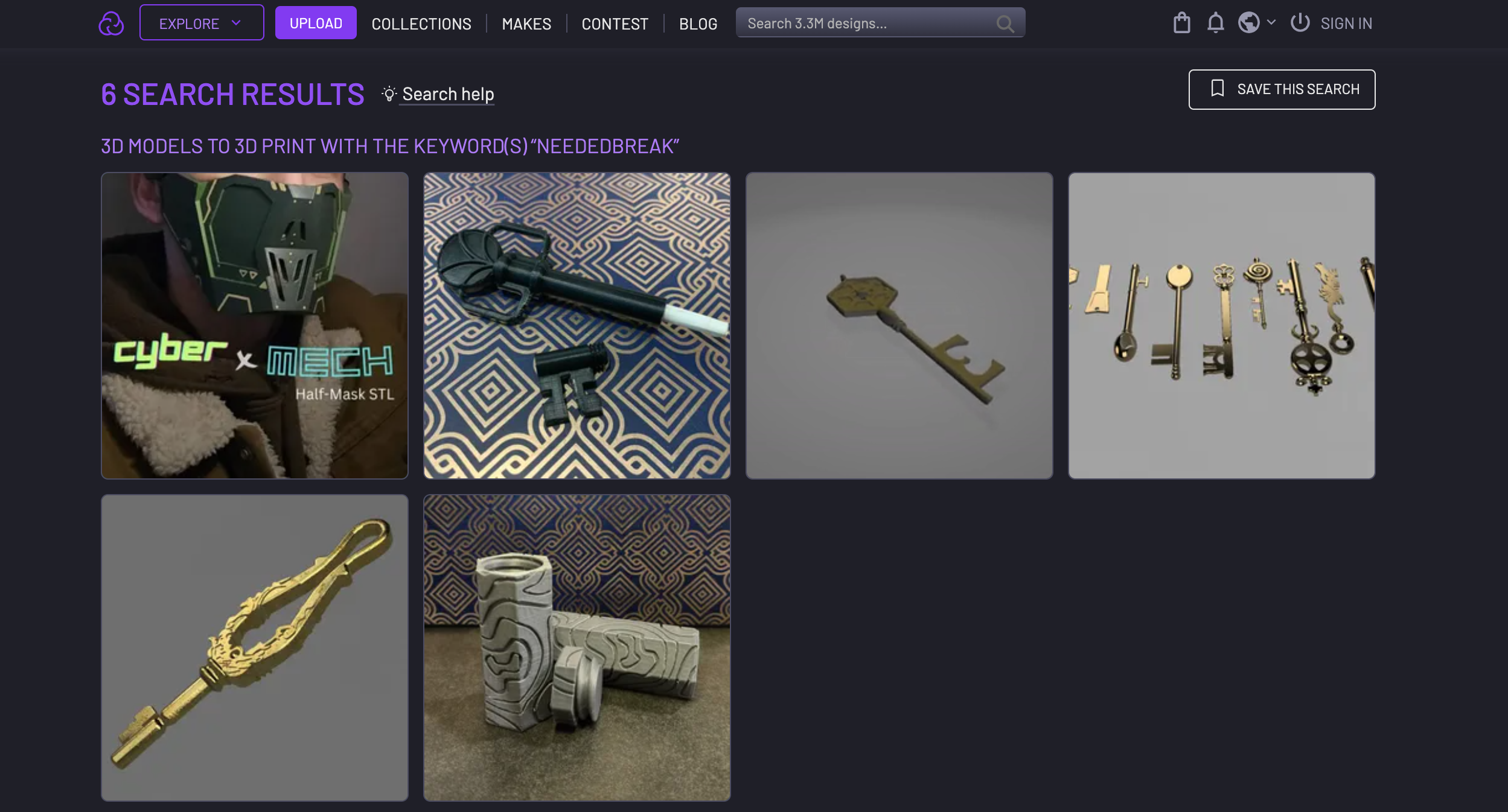 Cults3D 3D Printable Files Banner